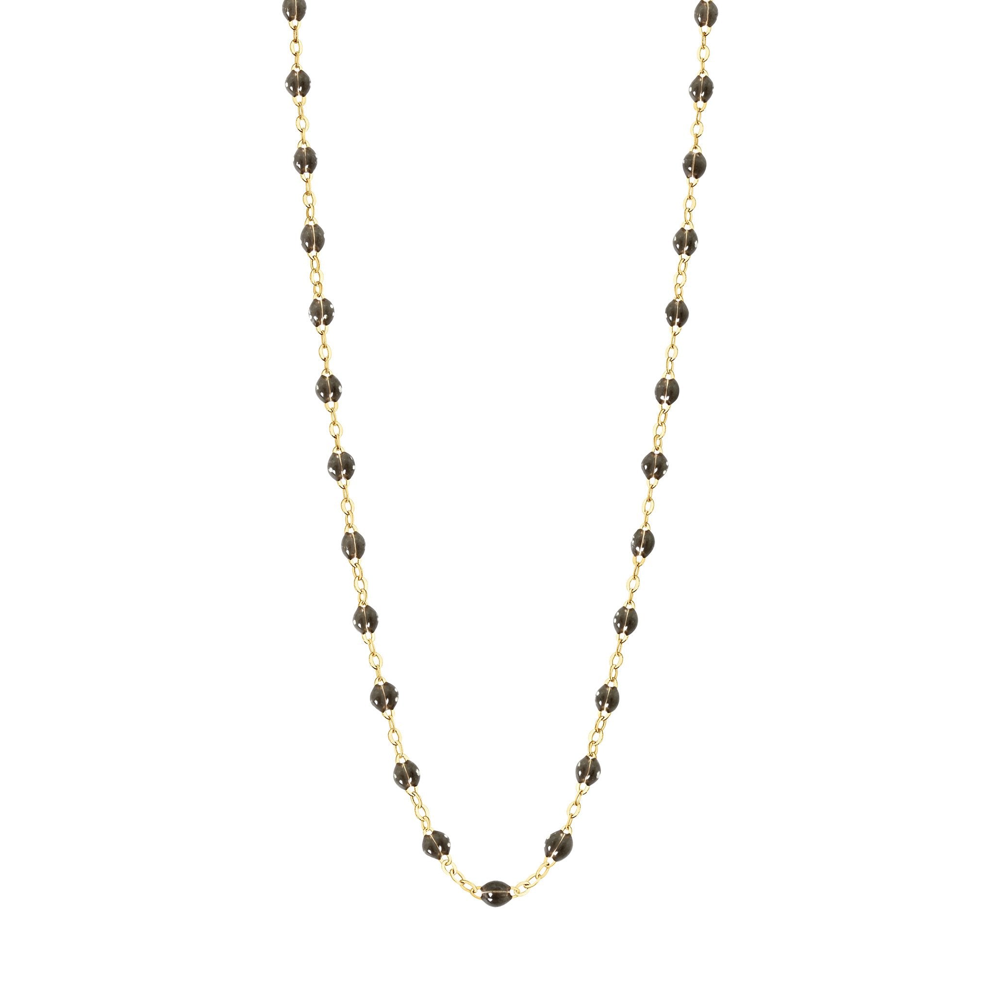 Gigi Clozeau - Classic Gigi Quartz Necklace, Yellow Gold, 19.7"