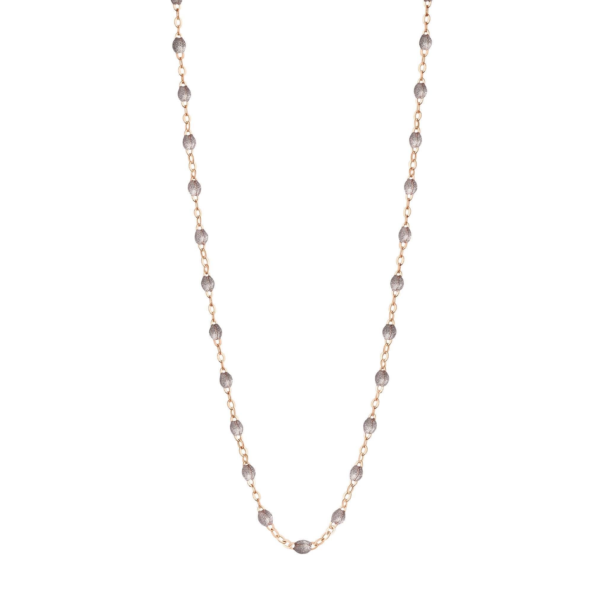 Gigi Clozeau - Classic Gigi Silver necklace, Rose Gold, 17.7"