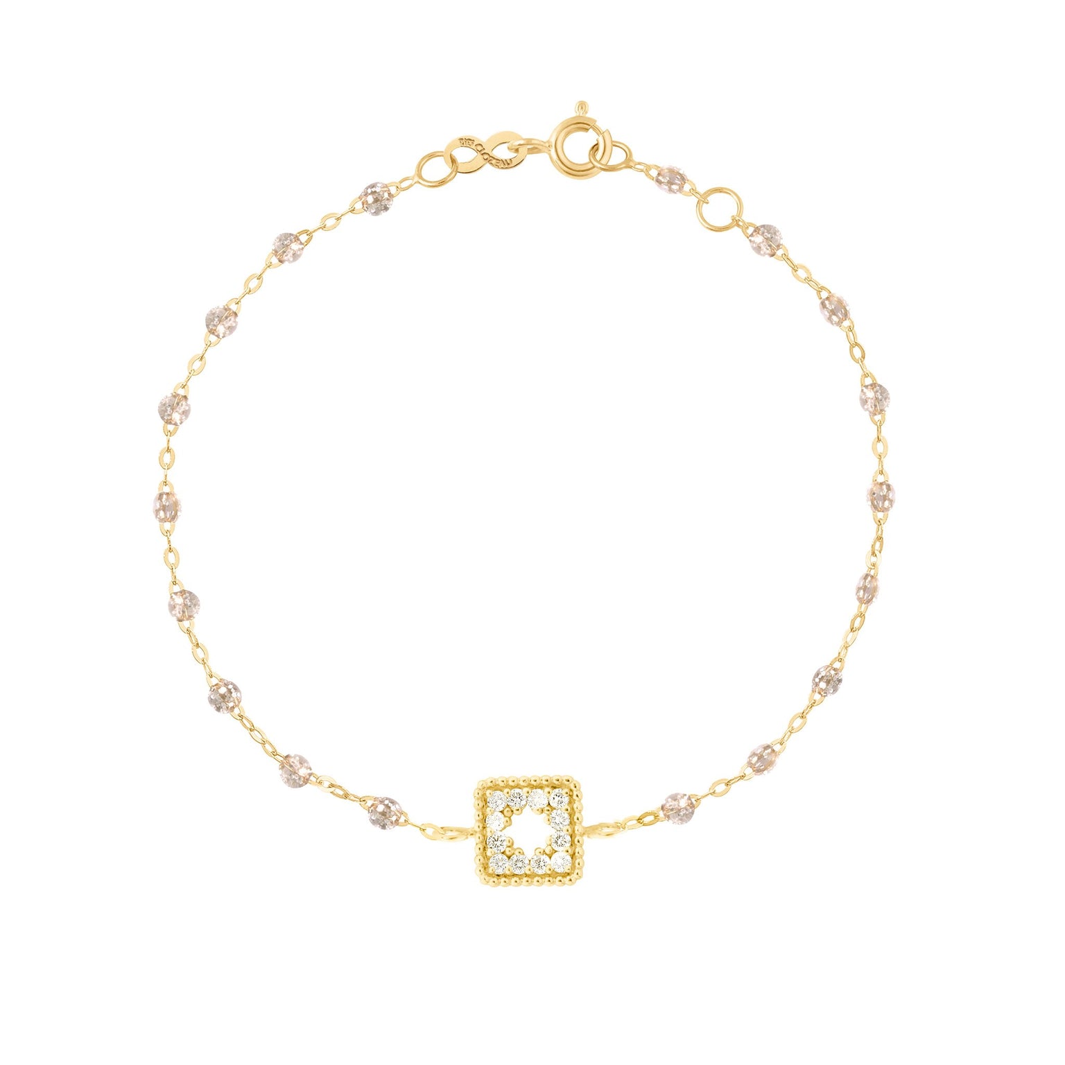 Classic Gigi Sparkle Treasure Bracelet, Yellow Gold, 6.7