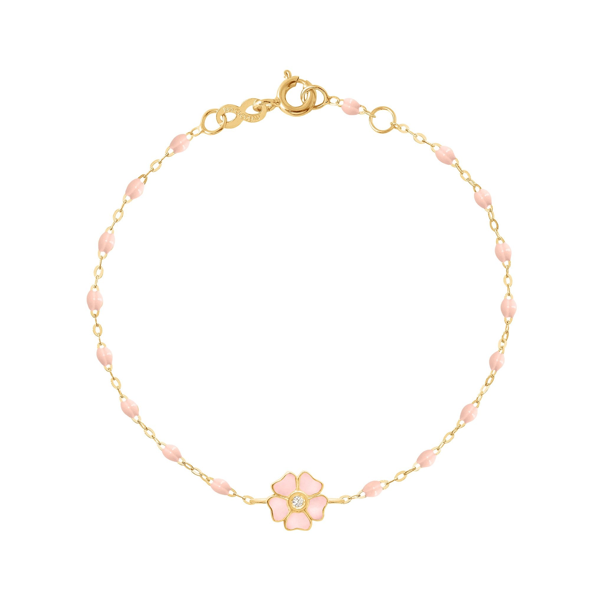 Flower Classic Gigi Baby Pink diamond bracelet, Yellow Gold, 6.7 – Gigi  Clozeau - Jewelry