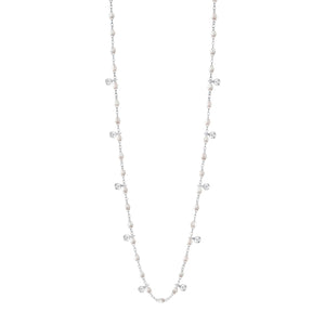 Gigi Clozeau - Gigi Supreme Classic 10 Diamond Necklace, Opal, White Gold, 23.6"