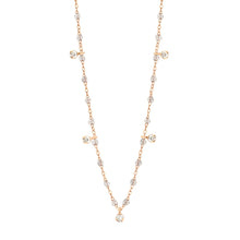 Gigi Clozeau - Gigi Supreme Classic 5 Diamond Necklace, Sparkle, Rose Gold, 17.7"