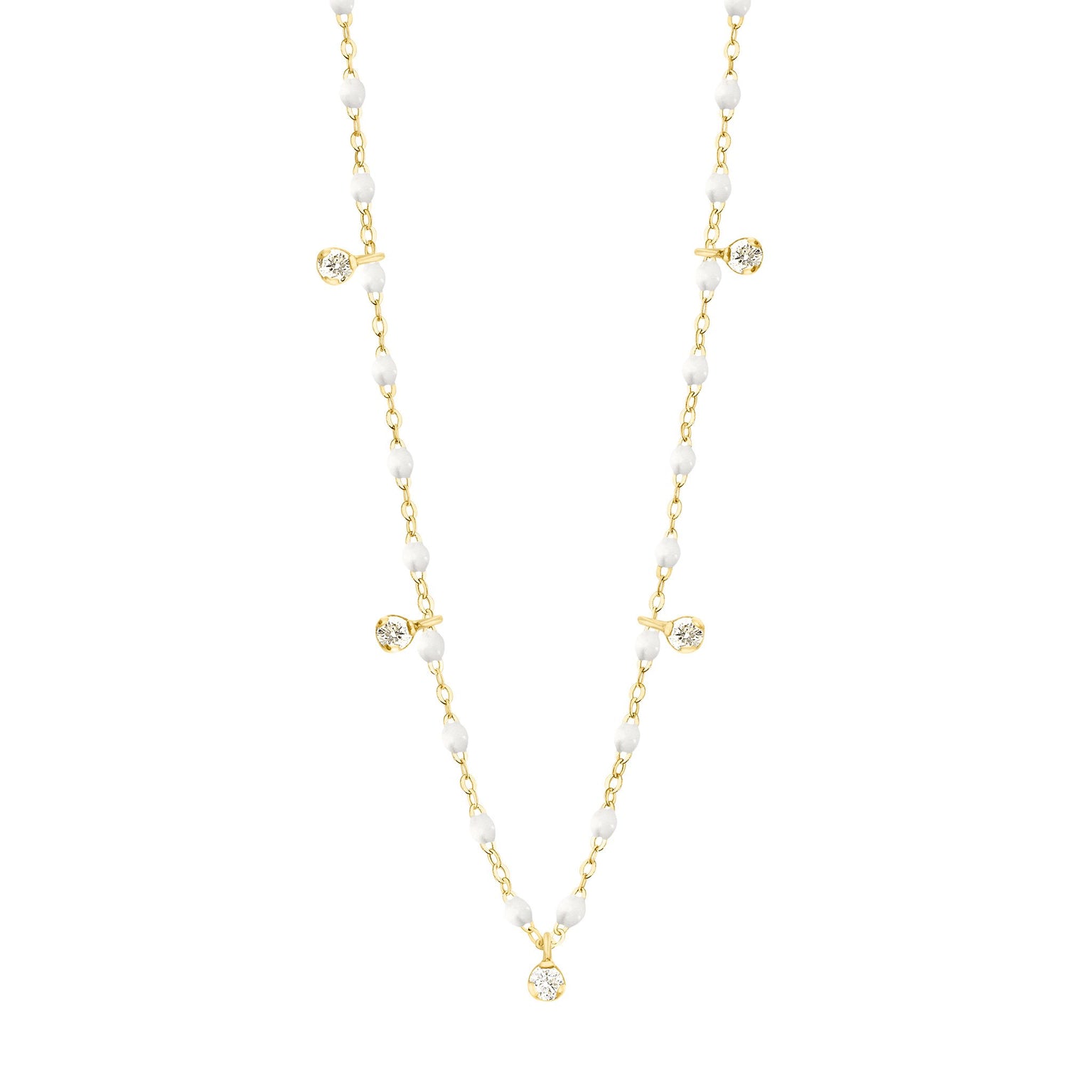 Multi Shape 5 Diamond Necklace | Noémie