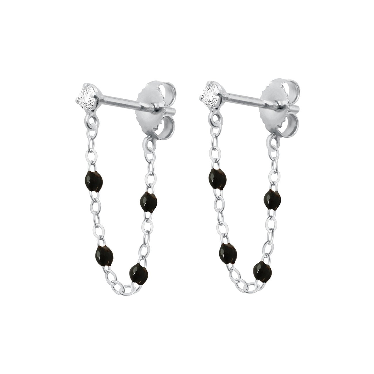 Gigi Clozeau - Gigi Supreme Diamond earrings, Black, White Gold