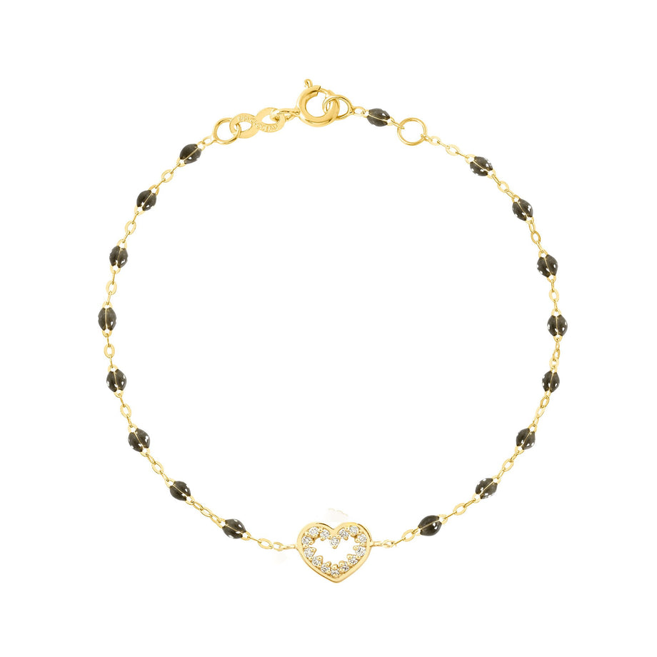 Gigi Clozeau - Heart Supreme Classic Gigi diamond bracelet, Quartz, Yellow Gold, 6.7