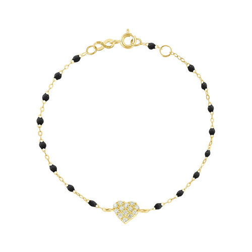 Gigi Clozeau - In Love Diamond Bracelet, Black, Yellow Gold, 6.7