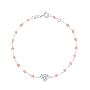 Gigi Clozeau - In Love Diamond Bracelet, Blush, White Gold, 6.7"