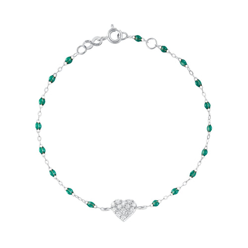 Gigi Clozeau - In Love Diamond Bracelet, Emerald, White Gold, 6.7