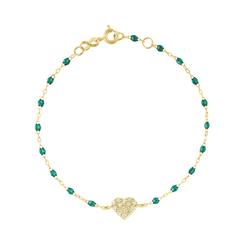 Gigi Clozeau - In Love Diamond Bracelet, Emerald, Yellow Gold, 6.7