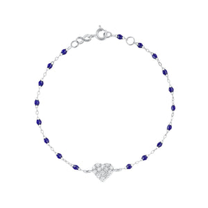 Gigi Clozeau - In Love Diamond Bracelet, Lapis, White Gold, 6.7"