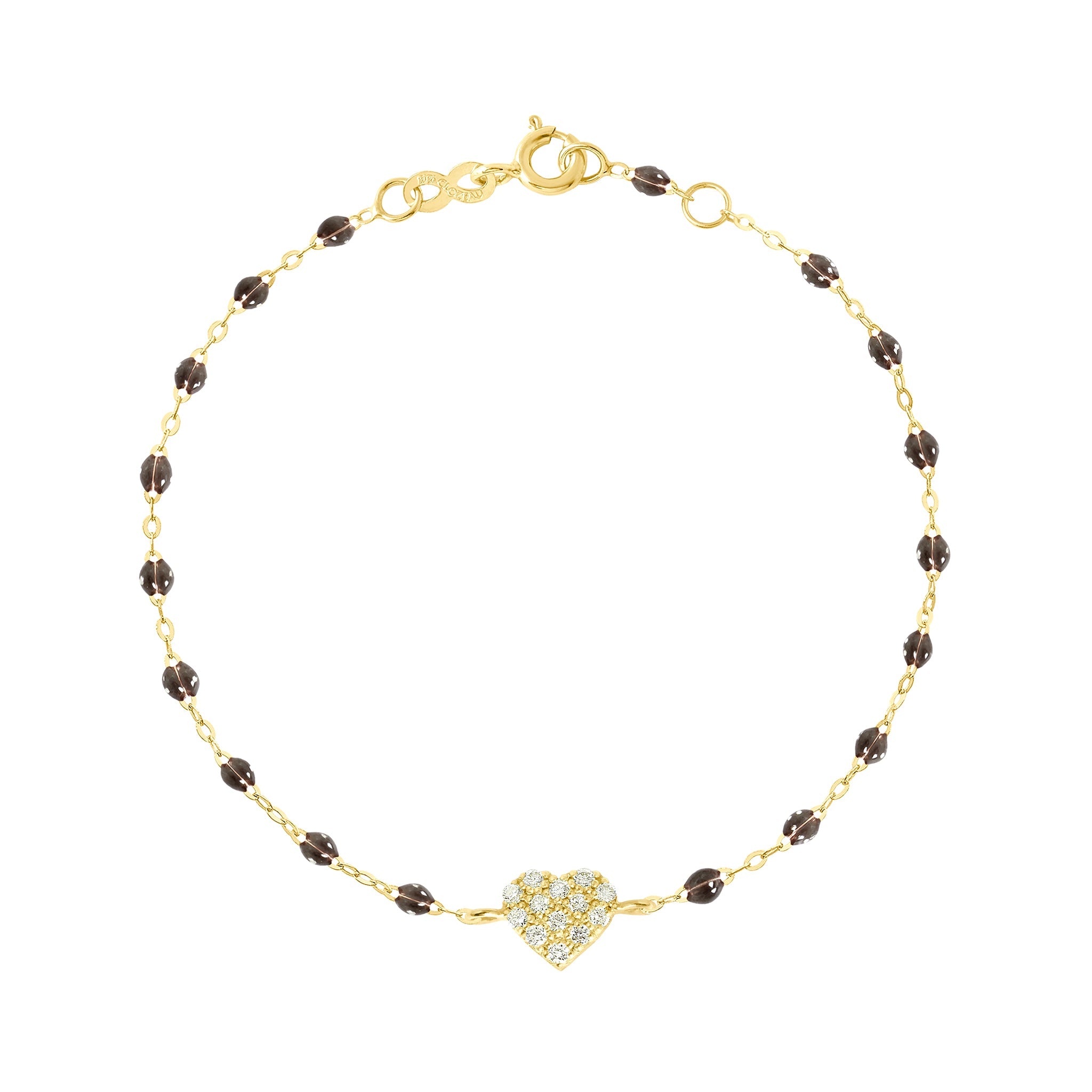 Gigi Clozeau - In Love Diamond Bracelet, Quartz, Yellow Gold, 6.7"