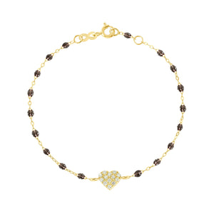 Gigi Clozeau - In Love Diamond Bracelet, Quartz, Yellow Gold, 6.7"