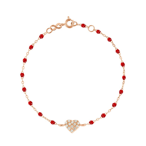 Gigi Clozeau - In Love Diamond Bracelet, Ruby, Rose Gold, 6.7