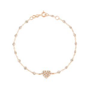 Gigi Clozeau - In Love Diamond Bracelet, Sparkle, Rose Gold, 6.7"