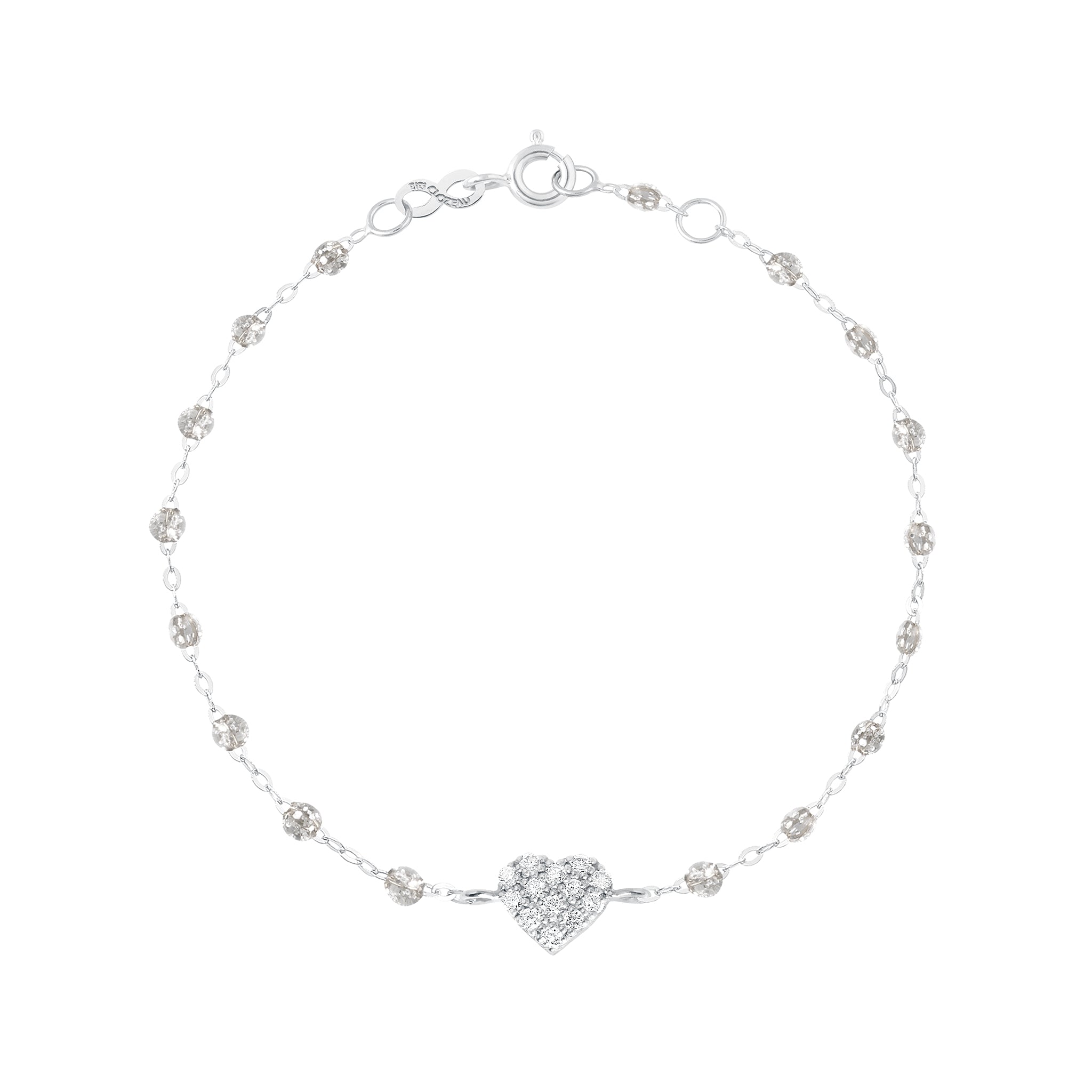 Gigi Clozeau - In Love Diamond Bracelet, Sparkle, White Gold, 6.7"