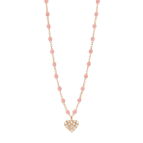 Gigi Clozeau - In Love Diamond Necklace, Blush, Rose Gold, 16.5