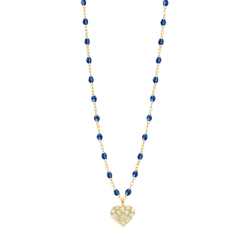 Gigi Clozeau - In Love Diamond Necklace, Lapis, Yellow Gold, 16.5