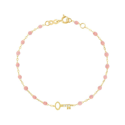 Gigi Clozeau - Key Diamond Blush Bracelet, Yellow Gold, 6.7