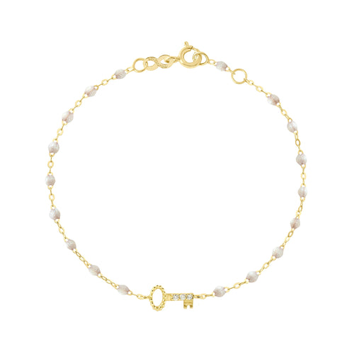 Gigi Clozeau - Key Diamond Opal Bracelet, Yellow Gold, 6.7