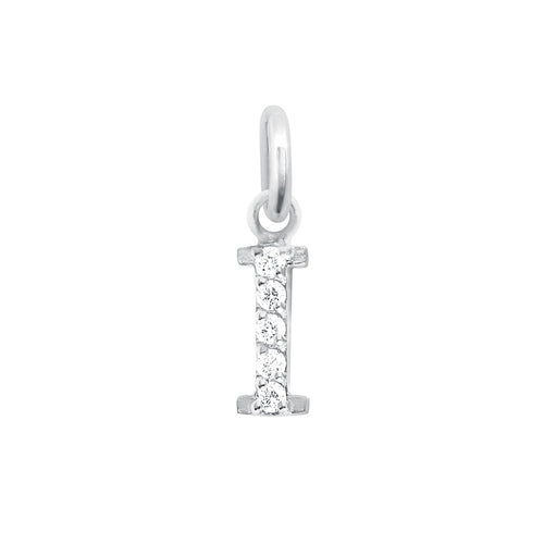 Gigi Clozeau - Lucky Letter I Diamond Pendant, White Gold