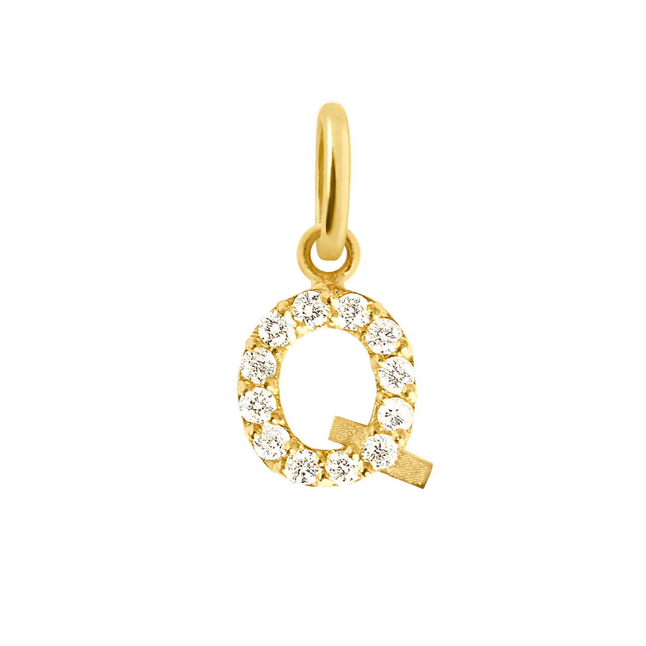 Initials 18ct Yellow Gold Diamond C Necklace