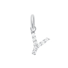 Gigi Clozeau - Lucky Letter Y Diamond Pendant, White Gold