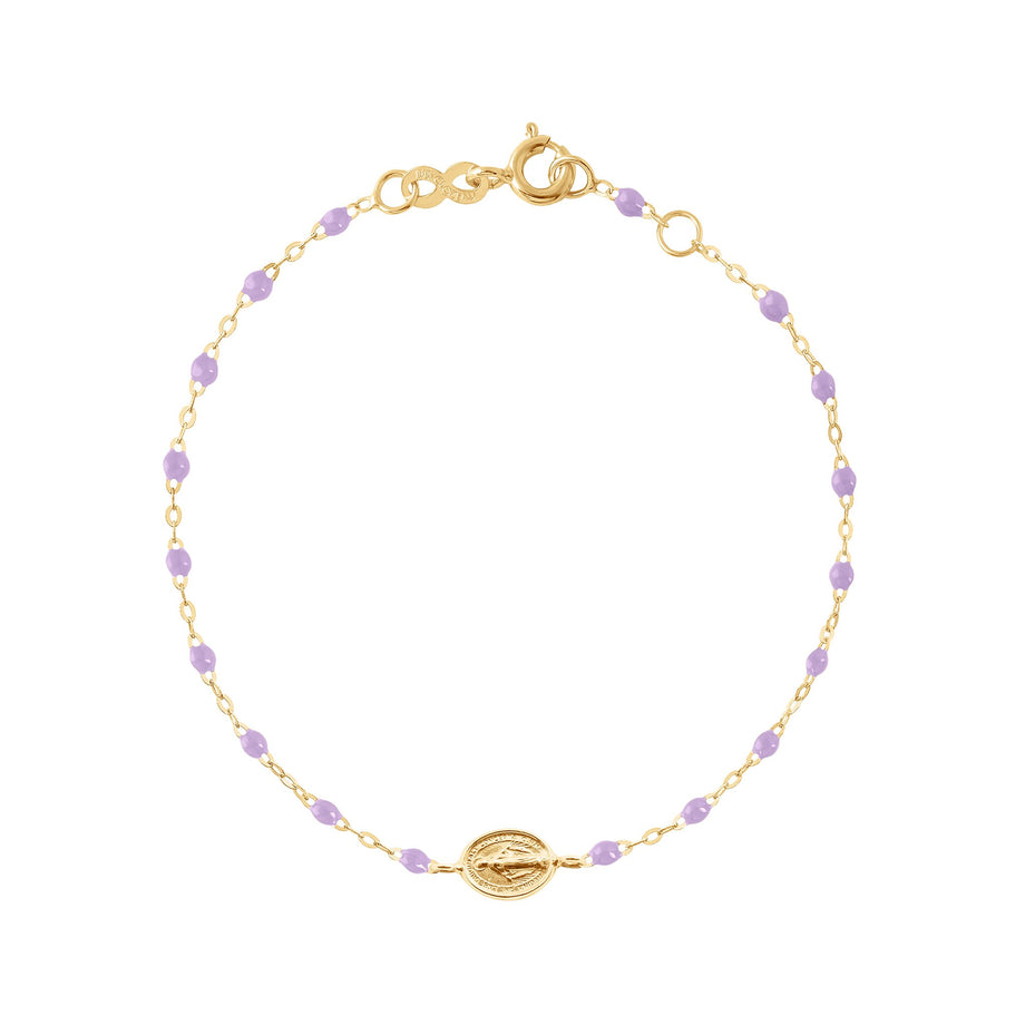 Gigi Clozeau - Madone Charm Classic Gigi Lilac bracelet, Yellow Gold, 6.7