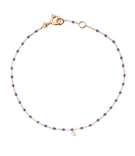 Gigi Clozeau - Mini Gigi Lapis bracelet, Rose Gold 1 Diamond, 6.7