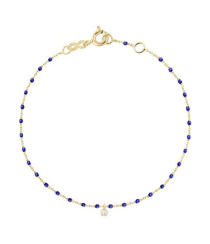 Gigi Clozeau - Mini Gigi Lapis bracelet, Yellow Gold 1 Diamond, 6.7