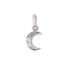 Gigi Clozeau - Petite Moon diamond pendant, White Gold