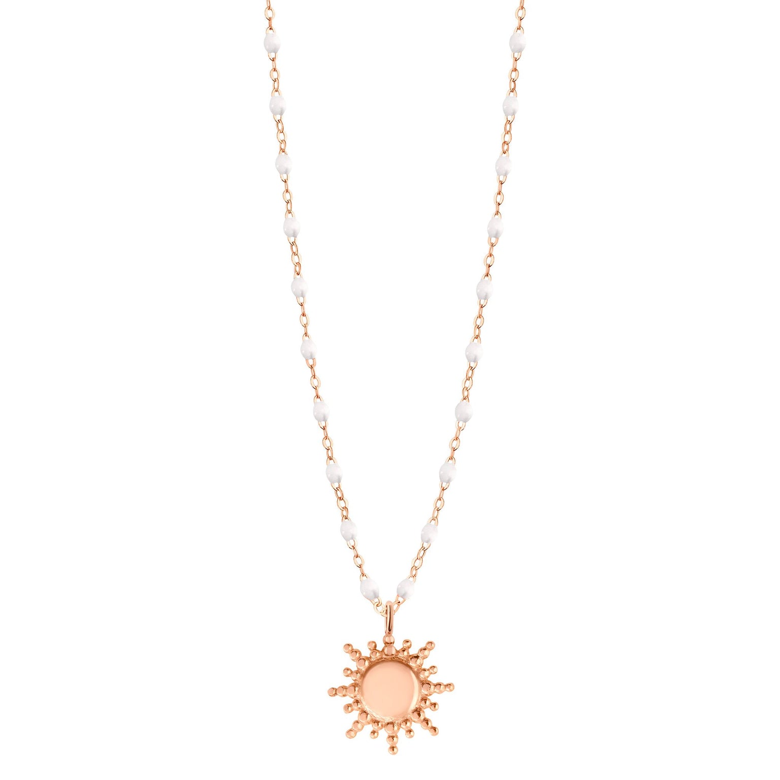 White gold deals sun necklace