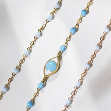 Gigi Clozeau - Classic Gigi Baby Blue bracelet, Yellow Gold, 7.5"